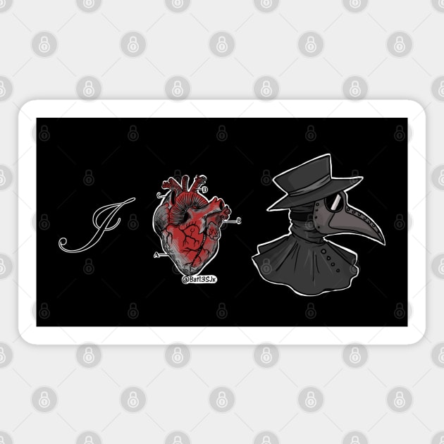 I Heart Plague Doctors 4 Magnet by Bat13SJx